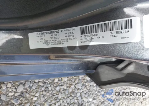 2015 Chrysler 200 C from USA, damaged, VIN 1C3CCCEG7FN542742